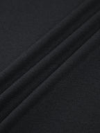 Contrast Trim Mock Neck Long Sleeve Top