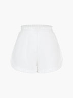 Trim Pleated Shorts