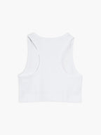 Cotton Blends Cropped Strappy Top