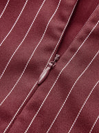 Belt-Decor Pinstripe Skirt