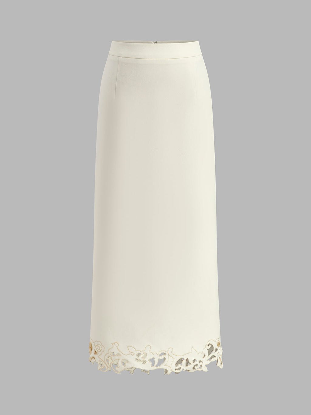 3D Embroidered A-Line Skirt