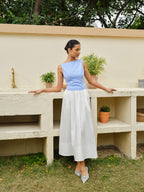 High-Waist Flared Skirt