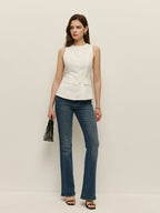 Bow Back Detail Sleeveless Top