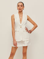 Pocket Detail Tailored Vest