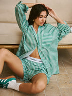 Striped Shorts Set