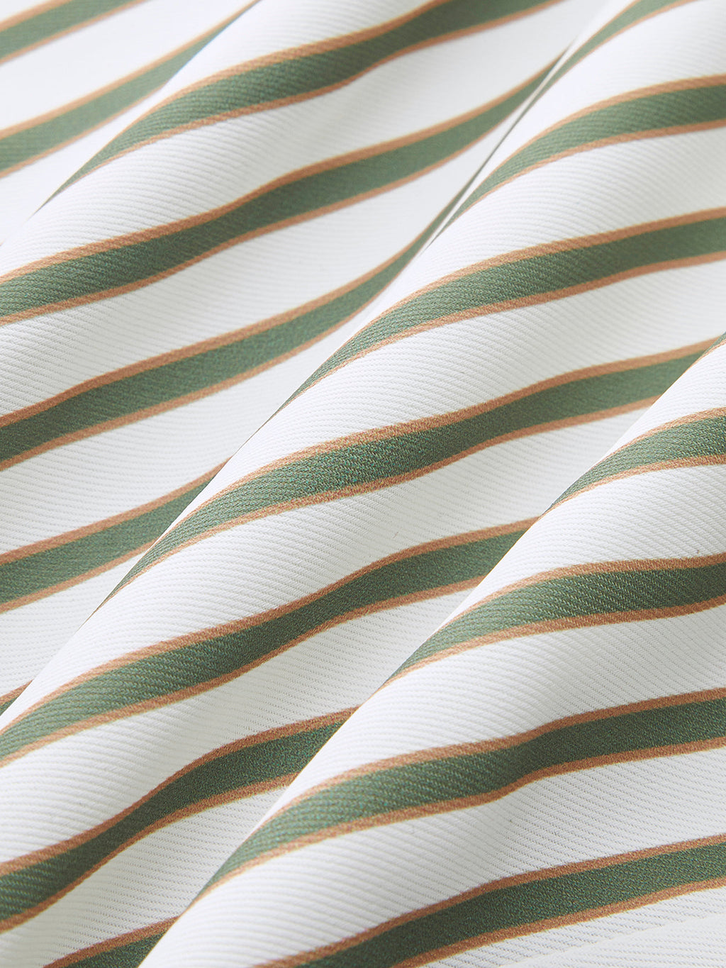 Striped Metal Round-Neck Shirt With Belt
