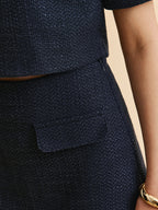 Decor Pocket Tweed Skirt