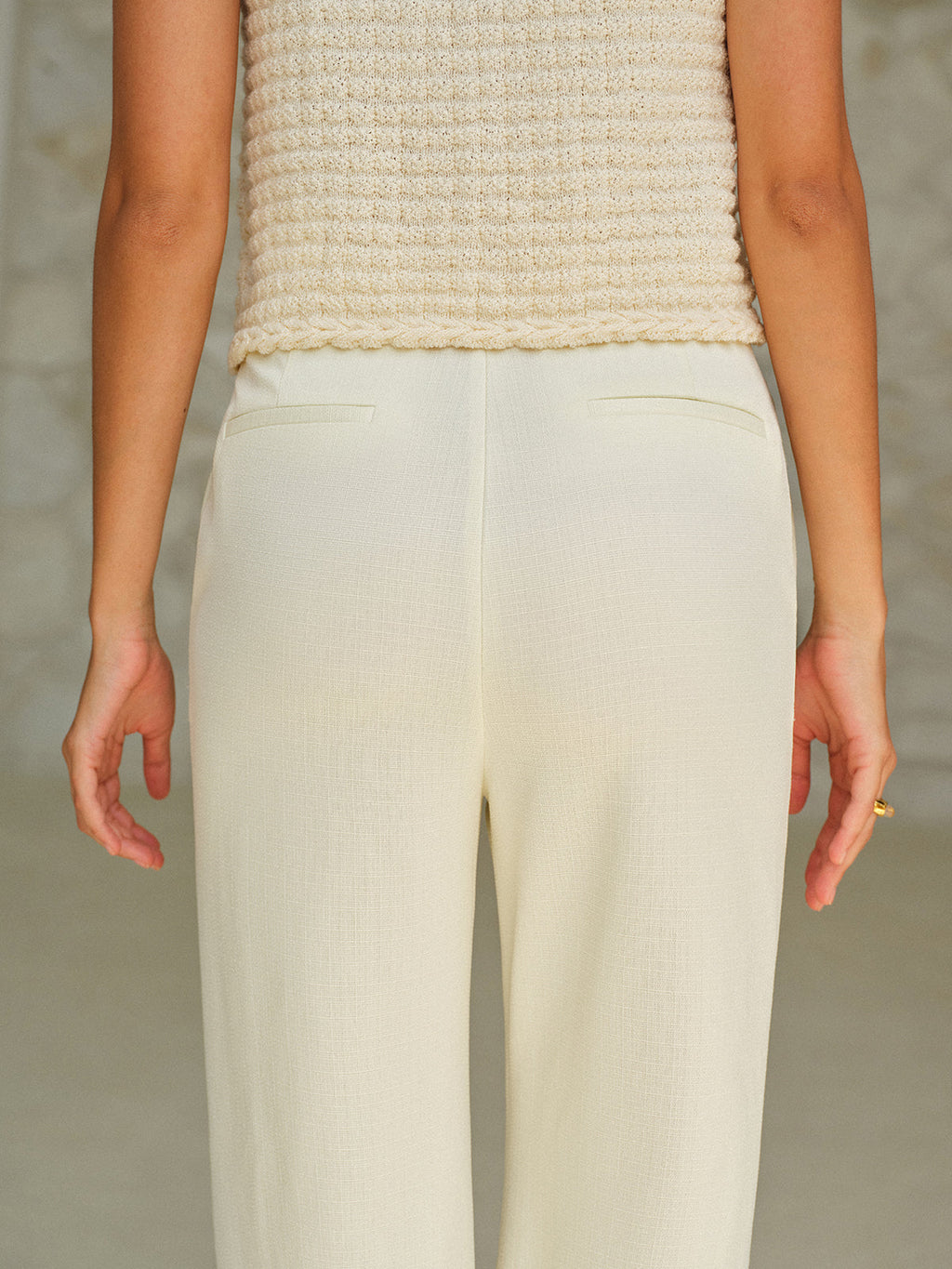 High-Waist Pocketed Pants