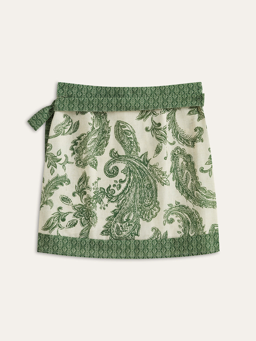Paisley Print Wrap Skirt
