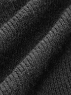 Metal Button V-Neck Sweater