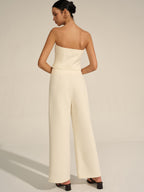 Metal Decor Mid-Waist Pants