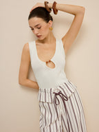 Cut-Out Tank Top