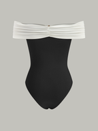 Metal Decor Off-Shoulder Bodysuit