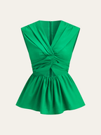 Twisted Peplum Tank-Top
