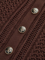Button Front Sweater Vest
