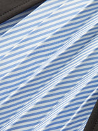 Asymmetric Striped-Panel Mini Skirt
