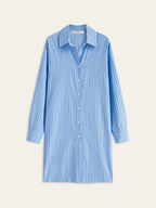 Oversized Striped Knotted Shirt