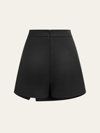 Asymmetrical Skort with Metal Decor