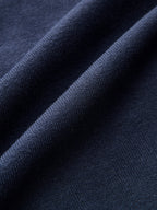 Sailor Collar Denim Trim Knit Outerwear