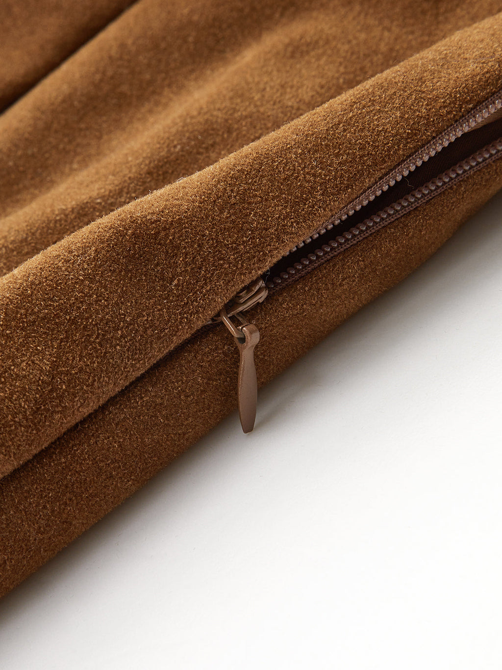 Irregular Metal Detail Suede Effect Mini Skirt