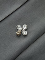 A-Line Floral Rhinestone Mini Skirt