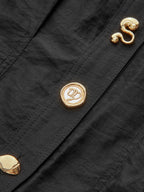 Irregular Metal Button Shirt