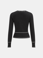 Contrast Trim Cardigan