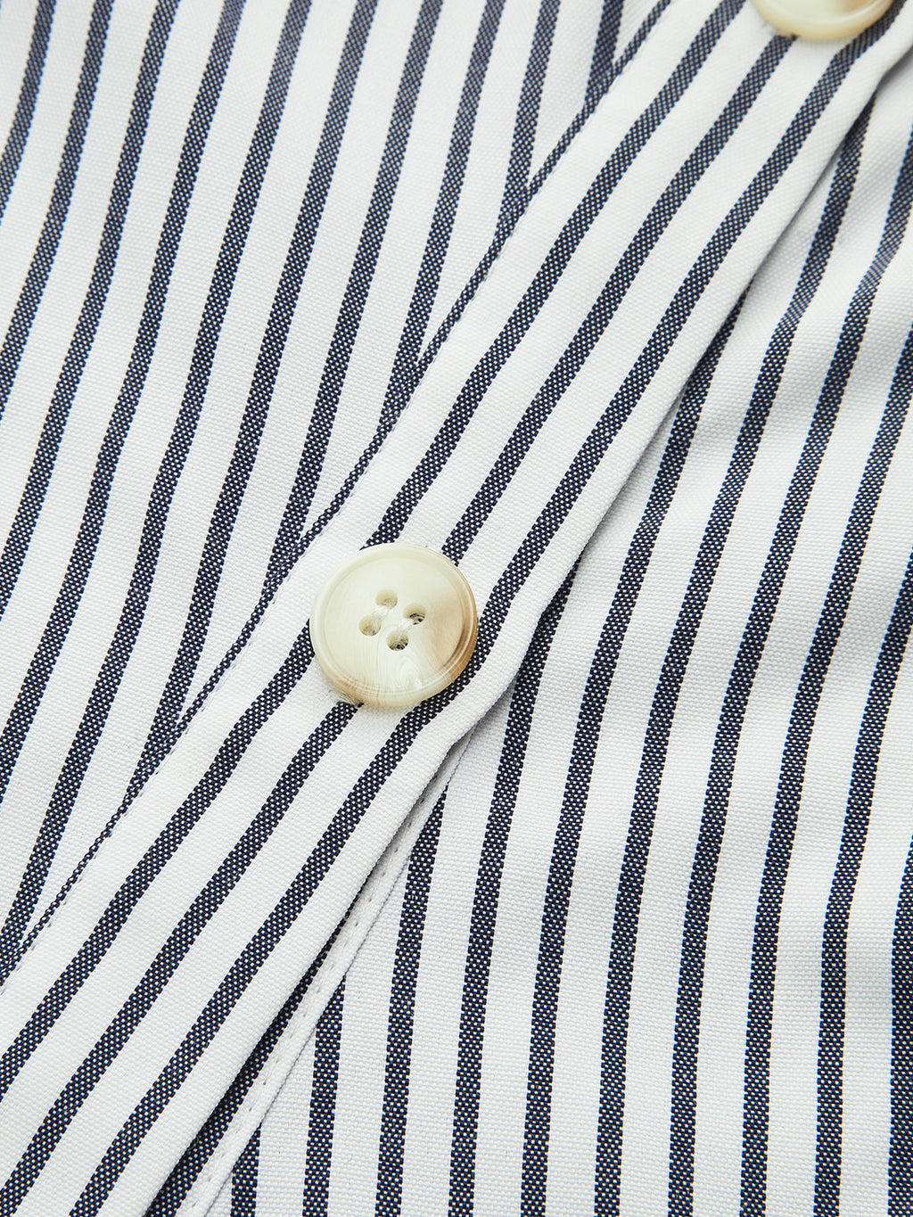 Striped Asymmetrical Placket Button Shirt