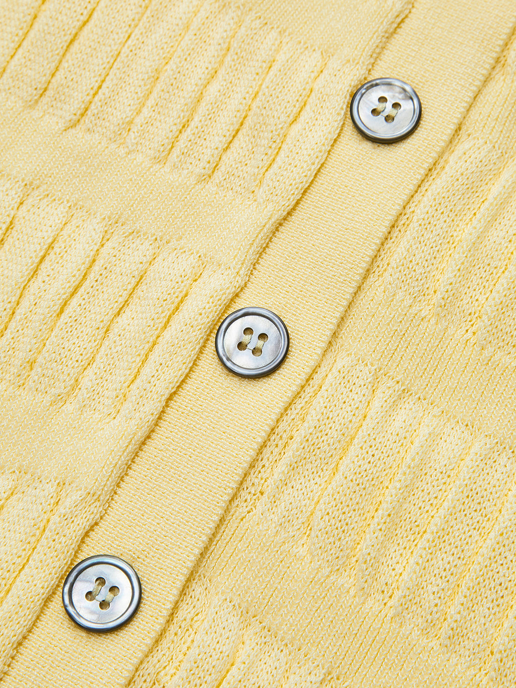 Shirt Collar Textured Knit Button Cardigan