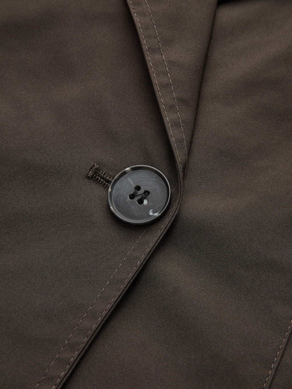 Double-Button Cropped Trench Coat