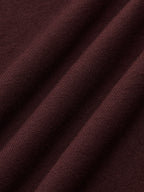 Seam Detail Mock Neck Long-Sleeve T-Shirt