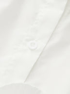 Stand Collar Belted Ruffled Shirt