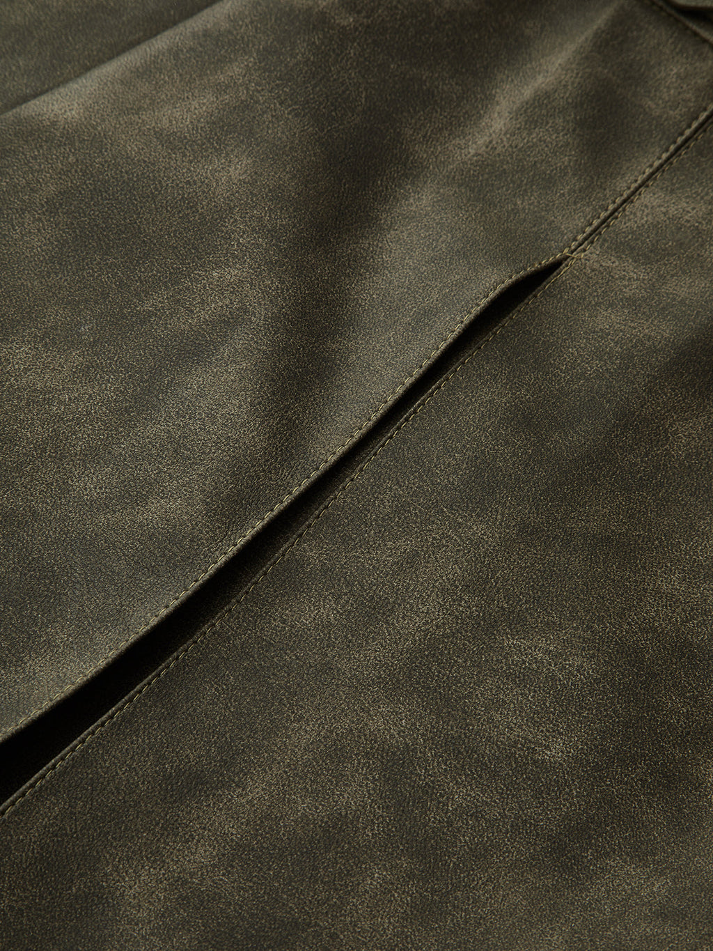 Faux Leather Pleated Shorts