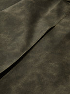 Faux Leather Pleated Shorts