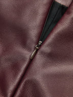 Twisted Lies Faux Leather Mini Skirt