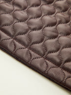 Faux Leather Quilted Mini Skirt