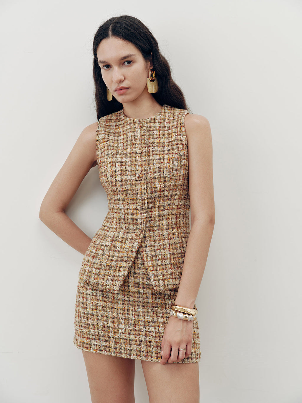Tweed Mini Skirt