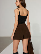 Pocket Corduroy Shorts without Belt