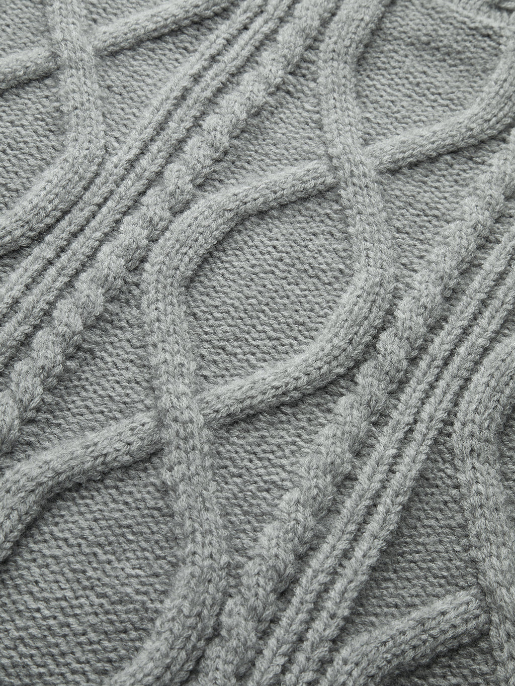 Cable Knit Mock Neck Sweater