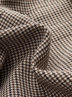 Houndstooth Mini Skirt with Double Belt