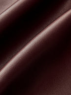 Faux Leather Asymmetric Mermaid Hem Midi Skirt