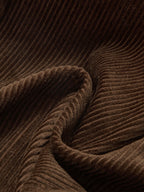 Mid-Waist Corduroy Belted Pants