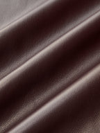 Double Waistband Faux Leather Pants