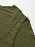 2 in 1 Long Sleeve Knit Top