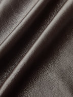 Faux Leather High-Waist Drawstring Wide-Leg Pants