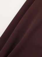 Faux Leather Panel Lantern Sleeve Blouse