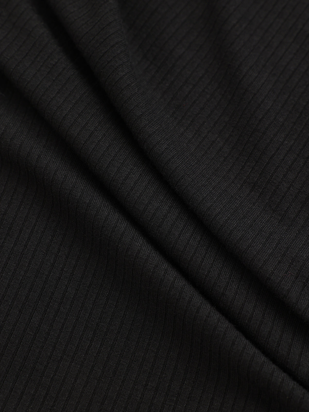 Side Button Asymmetric Lapel Ribbed Knit Top