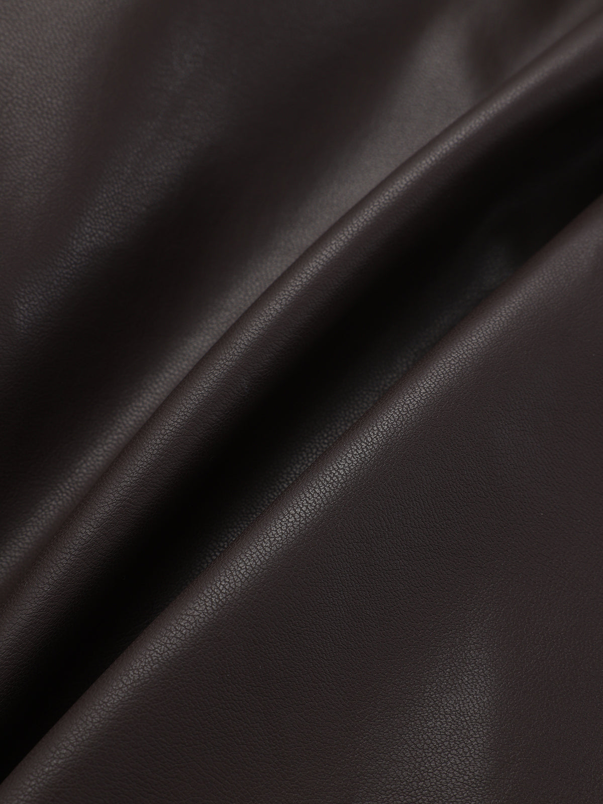 Tie Waist Faux Leather Wrap Shirt