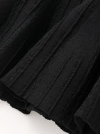 Flared Sleeve Peplum Knit Top