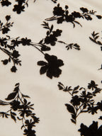 Metal Detail Floral Print Bodysuit